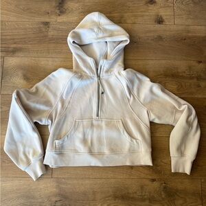 Lululemon xs/s oversized scuba Half-Zip Hoodie pullover cropped heavy jacket
